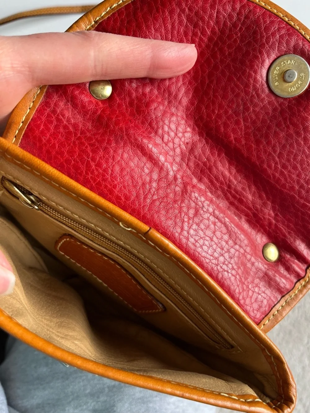 La Tour Eiffel 1887 vintage small Leather Crossbody Bag